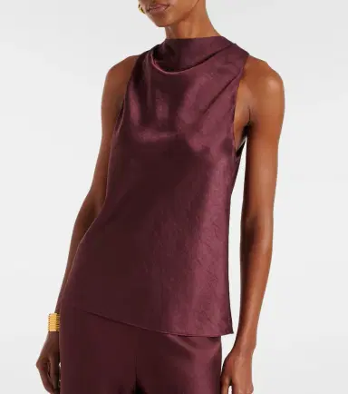 Vince Draped satin top | Thumbnail 2