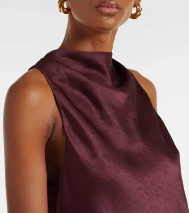 Vince Draped satin top | Thumbnail 4
