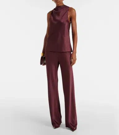 Vince Draped satin top | Thumbnail 6
