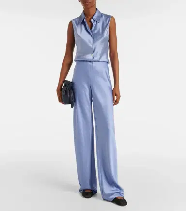 Vince High-rise satin wide-leg pants | Thumbnail 6