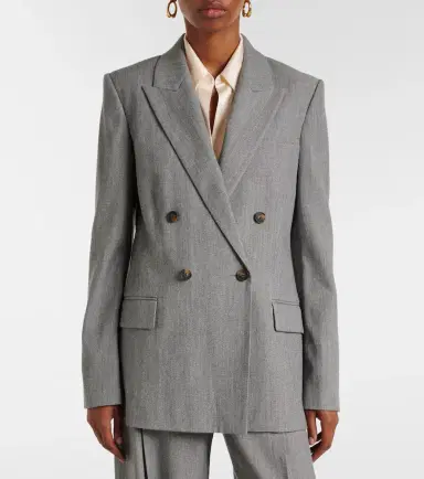 Vince Double-breasted wool-blend twill blazer | Thumbnail 4 Vince Double-breasted wool-blend twill blazer | Thumbnail 4