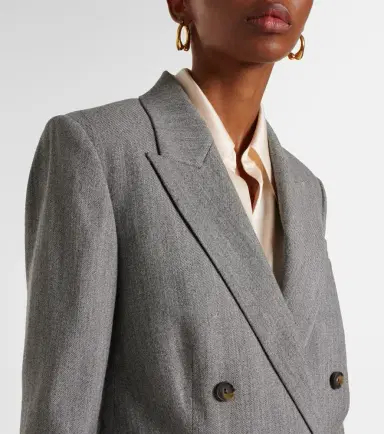 Vince Double-breasted wool-blend twill blazer | Thumbnail 5 Vince Double-breasted wool-blend twill blazer | Thumbnail 5