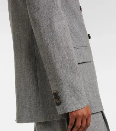 Vince Double-breasted wool-blend twill blazer | Thumbnail 6 Vince Double-breasted wool-blend twill blazer | Thumbnail 6