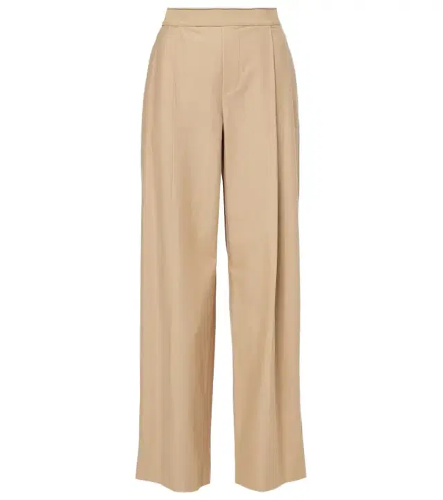 Vince Cotton and wool wide-leg pants