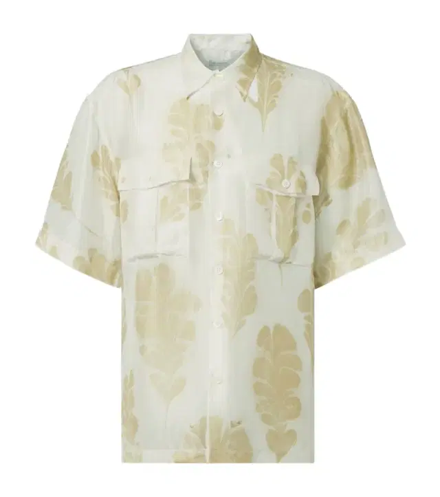 Dries Van Noten Printed silk bowling shirt