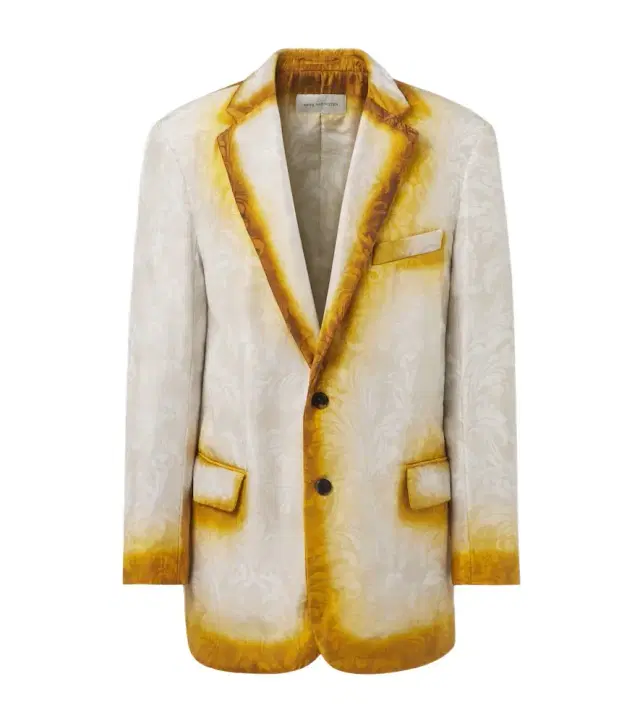Dries Van Noten Silk jacquard blazer