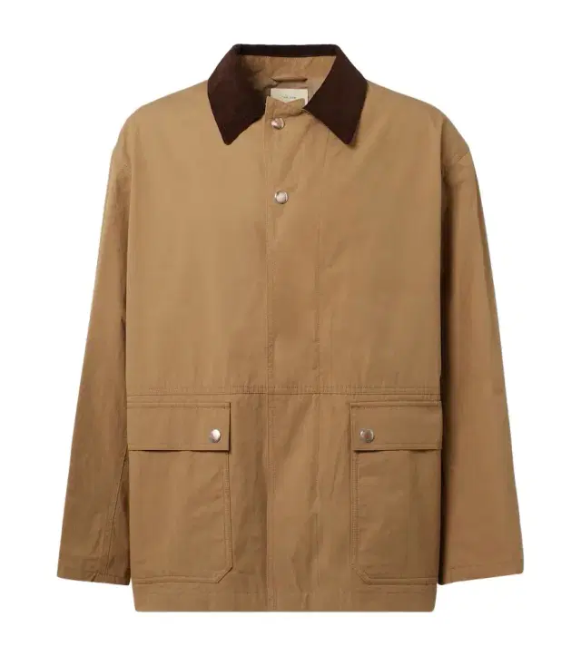 The Row Frank corduroy-trimmed cotton jacket