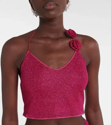 Oseree Oséree Lumière lamé top | Thumbnail 4