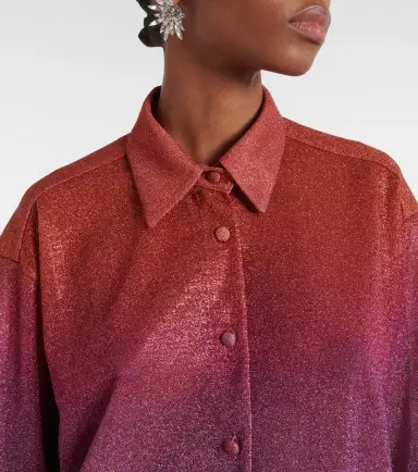 Oseree Oséree Lumière lamé shirt | Thumbnail 4