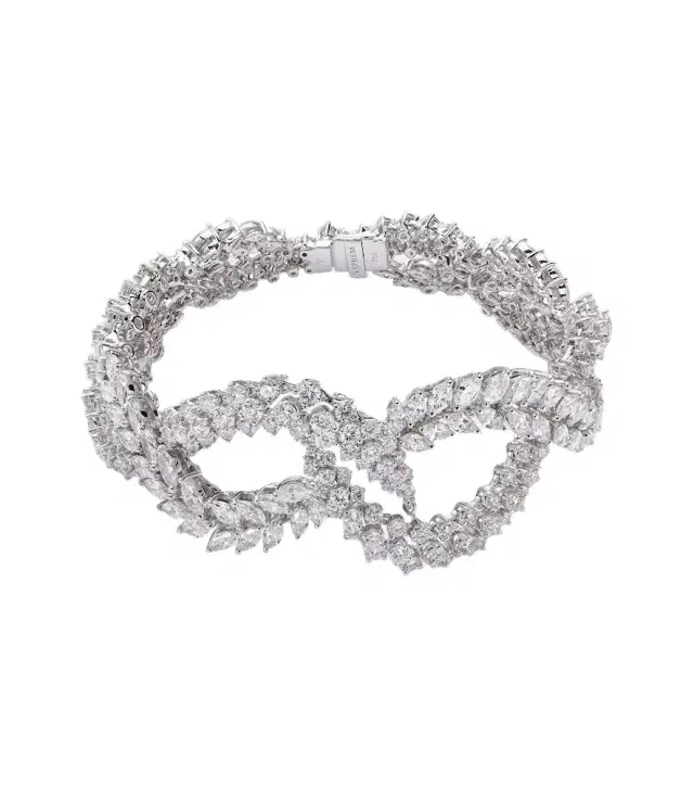 Yeprem Y-Couture 18kt white gold bracelet with diamonds
