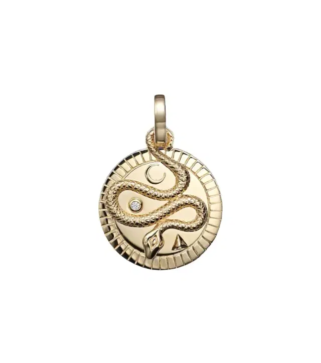 Foundrae Wholeness Medium pendant with diamonds