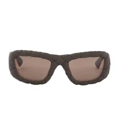 Bottega Veneta Intrecciato rectangular sunglasses | Thumbnail 1