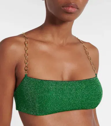 Oséree Oséree Lumière O Chain lamé bikini | Thumbnail 3 Oséree Oséree Lumière O Chain lamé bikini | Thumbnail 3