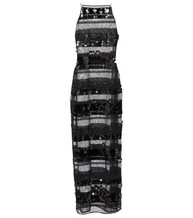Oseree Oséree Sequined striped maxi dress | Thumbnail 1