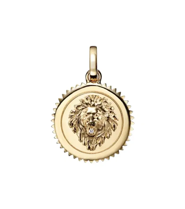 Strength Medium 18kt gold pendant with diamond