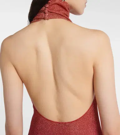 Oseree Oséree Lumière lamé maxi dress | Thumbnail 3