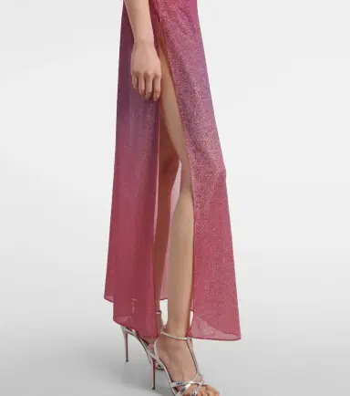 Oseree Oséree Lumière lamé maxi dress | Thumbnail 4