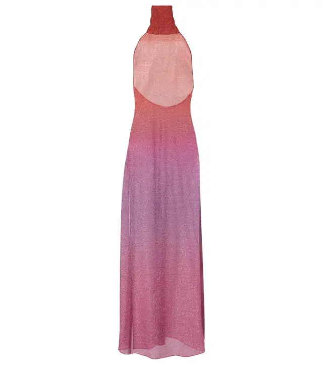 Oseree Oséree Lumière lamé maxi dress