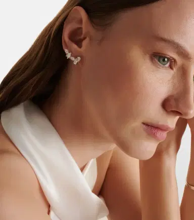 Repossi Serti Sur Vide 18kt white gold ear climber with diamonds | Thumbnail 2 Repossi Serti Sur Vide 18kt white gold ear climber with diamonds | Thumbnail 2
