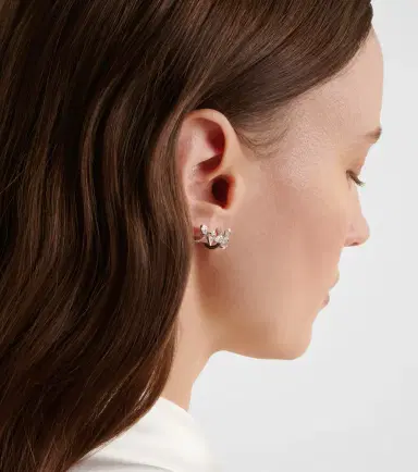 Repossi Serti Sur Vide 18kt white gold ear climber with diamonds | Thumbnail 3 Repossi Serti Sur Vide 18kt white gold ear climber with diamonds | Thumbnail 3