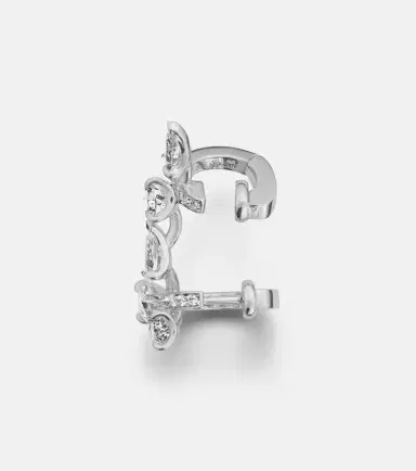 Repossi Serti Sur Vide 18kt white gold ear climber with diamonds | Thumbnail 4 Repossi Serti Sur Vide 18kt white gold ear climber with diamonds | Thumbnail 4