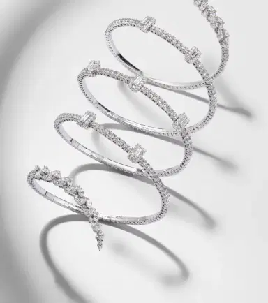 YEPREM Y-Couture 18kt white gold cuff bracelet with diamonds | Thumbnail 4 YEPREM Y-Couture 18kt white gold cuff bracelet with diamonds | Thumbnail 4