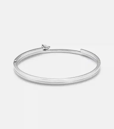 Repossi Serti Sur Vide 18kt white gold bangle with diamonds | Thumbnail 2