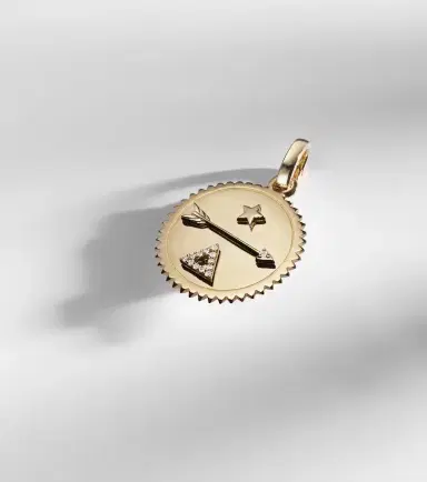 FoundRae Dream Medium 18kt gold pendant with diamonds | Thumbnail 3