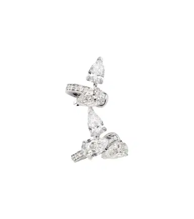 Repossi Serti Sur Vide 18kt white gold ear climber with diamonds | Thumbnail 1 Repossi Serti Sur Vide 18kt white gold ear climber with diamonds | Thumbnail 1