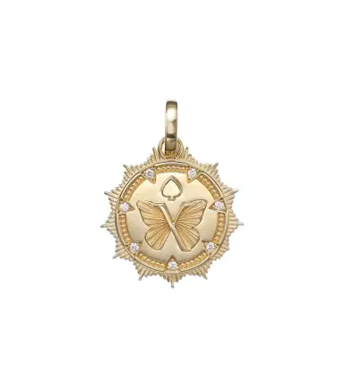 Foundrae Reverie Medium 18kt gold pendant with diamonds | Thumbnail 1 Foundrae Reverie Medium 18kt gold pendant with diamonds | Thumbnail 1