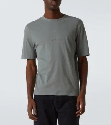 Saint Laurent Logo cotton jersey T-shirt | Thumbnail 3