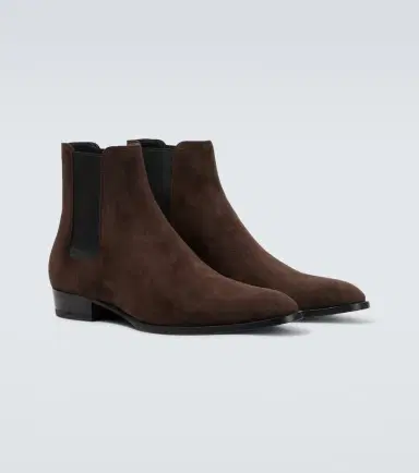 Saint Laurent Wyatt suede Chelsea boots | Thumbnail 5 Saint Laurent Wyatt suede Chelsea boots | Thumbnail 5