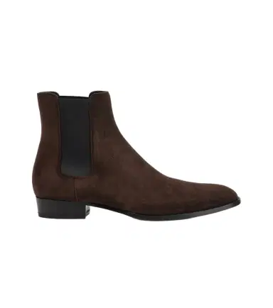 Saint Laurent Wyatt suede Chelsea boots | Thumbnail 1 Saint Laurent Wyatt suede Chelsea boots | Thumbnail 1