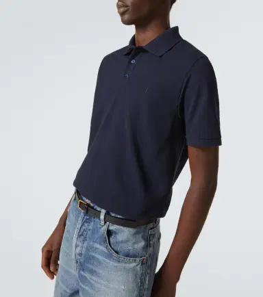 Saint Laurent Cotton-blend polo shirt | Thumbnail 3