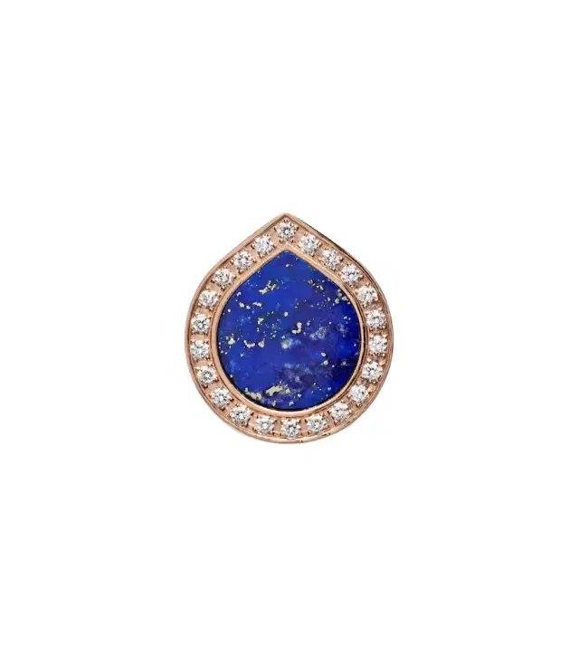 Repossi Antifer 18kt gold single earring with lapis lazuli and diamonds