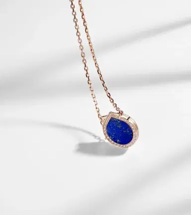 Repossi Antifer 18kt gold necklace with lapis lazuli and diamonds | Thumbnail 4