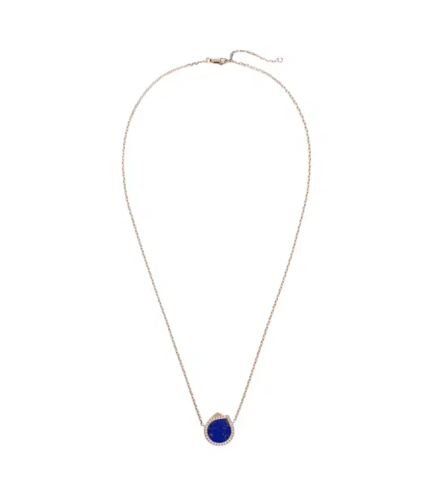Repossi Antifer 18kt gold necklace with lapis lazuli and diamonds