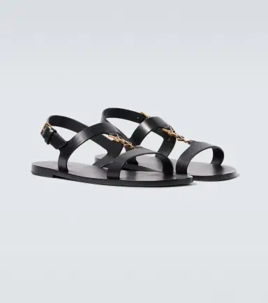 Saint Laurent Cassandre leather sandals | Thumbnail 5 Saint Laurent Cassandre leather sandals | Thumbnail 5