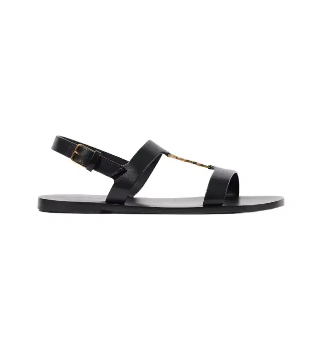 Saint Laurent Cassandre leather sandals