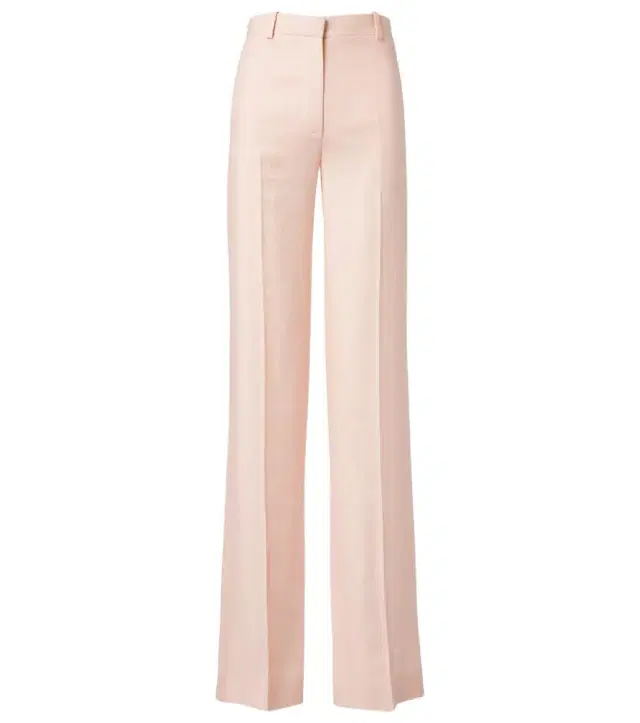 Loro Piana Goldie linen and wool straight pants