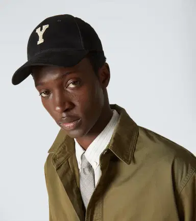 Saint Laurent Y patch-appliqué gabardine baseball cap | Thumbnail 4 Saint Laurent Y patch-appliqué gabardine baseball cap | Thumbnail 4