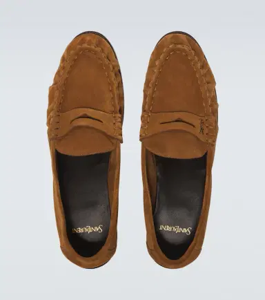 Saint Laurent Le Loafer suede penny loafers | Thumbnail 3 Saint Laurent Le Loafer suede penny loafers | Thumbnail 3