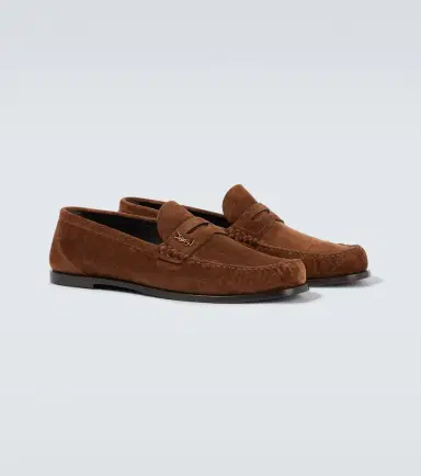 Saint Laurent Laurent suede penny loafers | Thumbnail 3 Saint Laurent Laurent suede penny loafers | Thumbnail 3