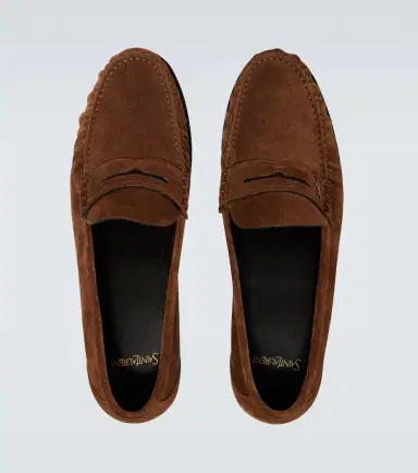 Saint Laurent Laurent suede penny loafers | Thumbnail 5 Saint Laurent Laurent suede penny loafers | Thumbnail 5