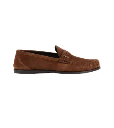 Saint Laurent Laurent suede penny loafers | Thumbnail 1 Saint Laurent Laurent suede penny loafers | Thumbnail 1