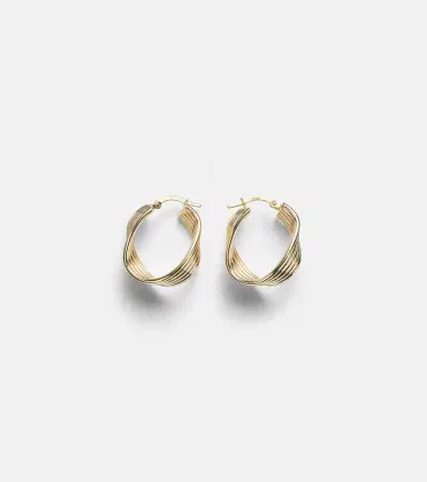 STONE AND STRAND Swerve 10kt gold earrings | Thumbnail 2 STONE AND STRAND Swerve 10kt gold earrings | Thumbnail 2