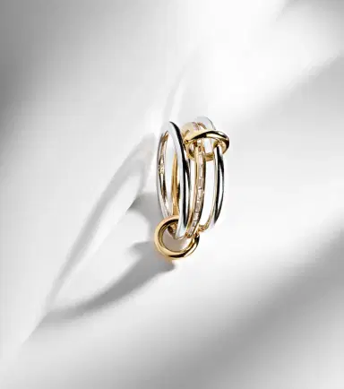 Spinelli Kilcollin Sonja SG 18kt gold and sterling silver ring with diamonds | Thumbnail 4 Spinelli Kilcollin Sonja SG 18kt gold and sterling silver ring with diamonds | Thumbnail 4