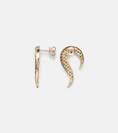 Mateo Swoosh 14kt gold earrings with diamonds | Thumbnail 5