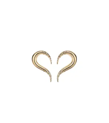 Mateo Swoosh 14kt gold earrings with diamonds | Thumbnail 1