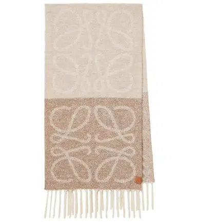 Loewe Anagram alpaca and wool-blend scarf | Thumbnail 1